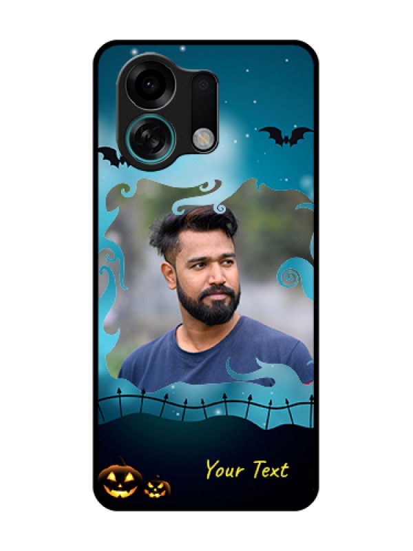 Custom Oppo K13 Turbo 5G Custom Metal Phone Case - Halloween Frame Design