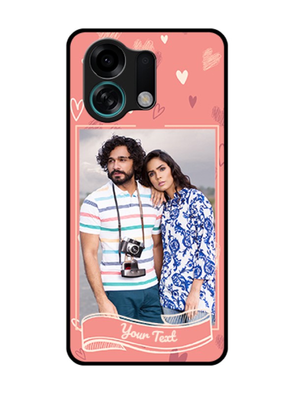 Custom Oppo K13 Turbo 5G Custom Metal Phone Case - Love Doodle Art Design