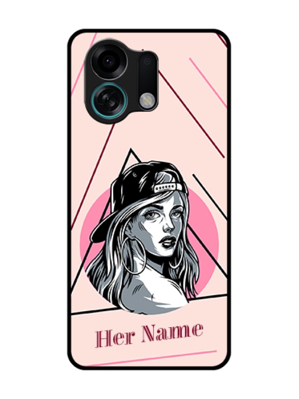 Custom Oppo K13 Turbo 5G Custom Metal Phone Case - Rockstar Girl Design