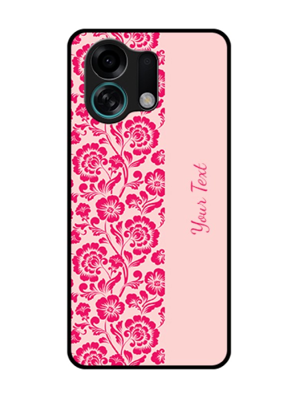 Custom Oppo K13 Turbo 5G Custom Metal Phone Case - Attractive Floral Pattern Design