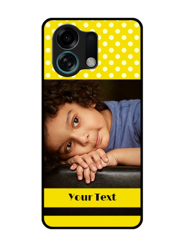 Custom Oppo K13 Turbo Pro 5G Custom Metal Phone Case - Bright Yellow Case Design