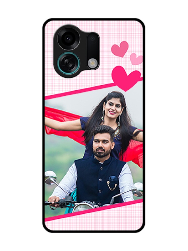 Custom Oppo K13 Turbo Pro 5G Custom Metal Phone Case - Love Shape Heart Design