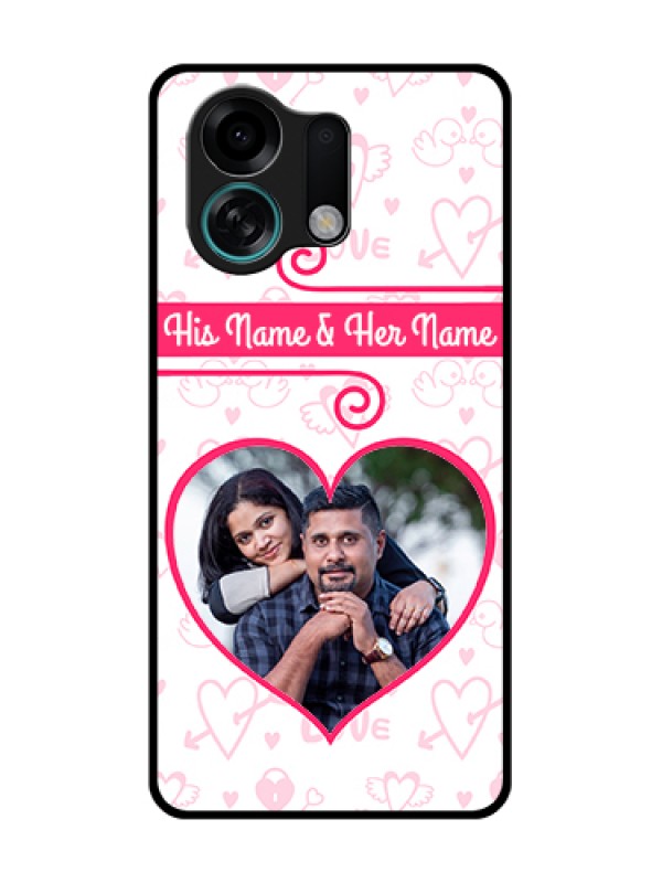 Custom Oppo K13 Turbo Pro 5G Custom Metal Phone Case - Heart Shape Love Design