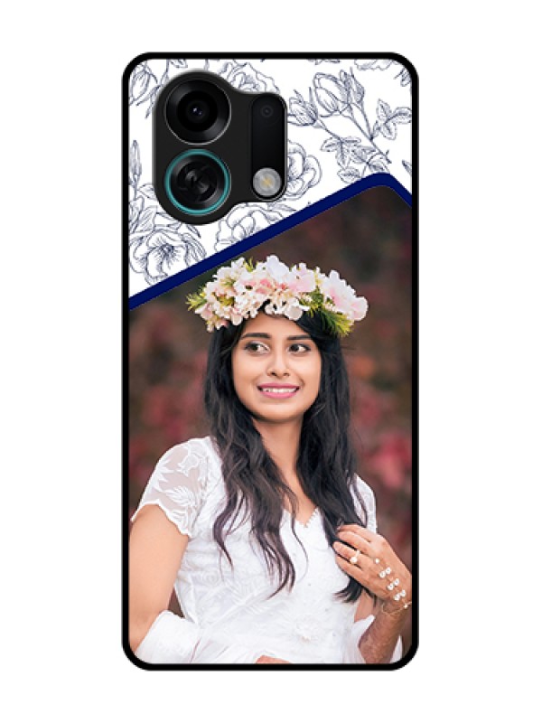 Custom Oppo K13 Turbo Pro 5G Custom Metal Phone Case - Classy Floral Design