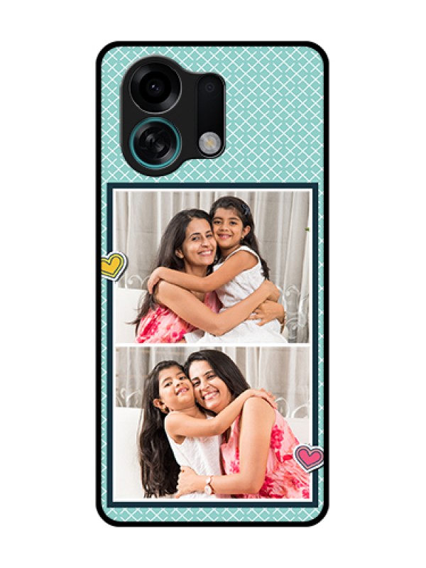 Custom Oppo K13 Turbo Pro 5G Custom Metal Phone Case - 2 Image Holder With Pattern Design