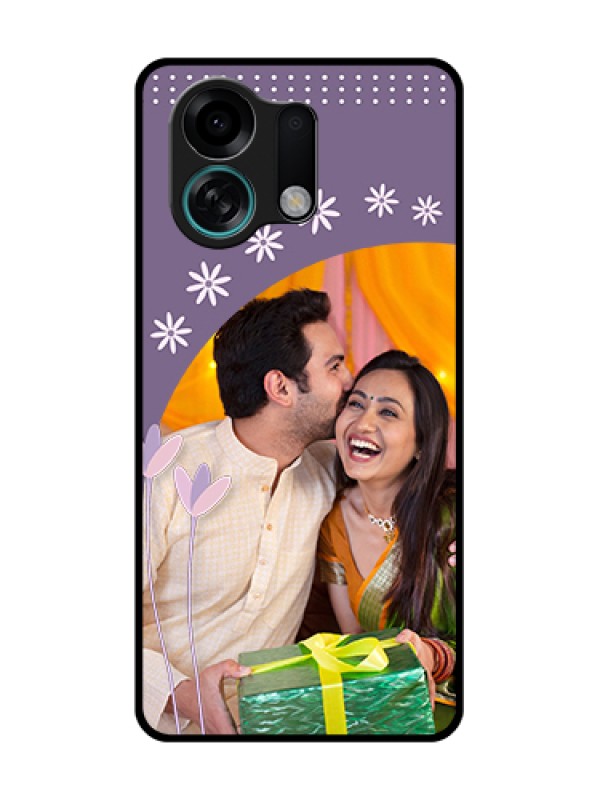 Custom Oppo K13 Turbo Pro 5G Custom Metal Phone Case - Lavender Flowers Design
