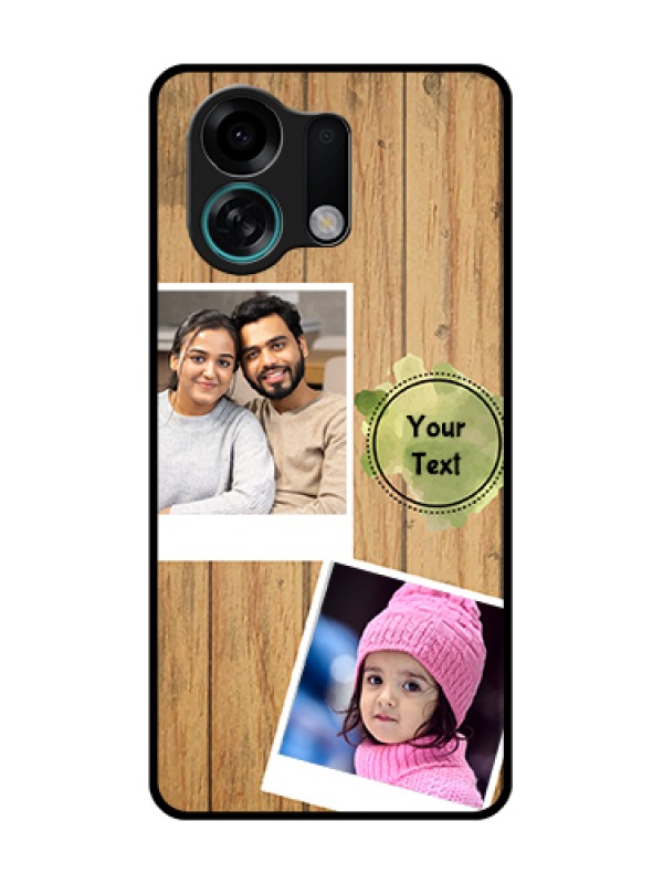 Custom Oppo K13 Turbo Pro 5G Custom Metal Phone Case - Wooden Texture Design