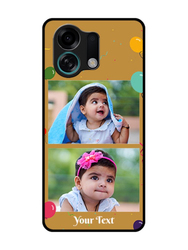 Custom Oppo K13 Turbo Pro 5G Custom Metal Phone Case - Image Holder With Birthday Celebrations Design