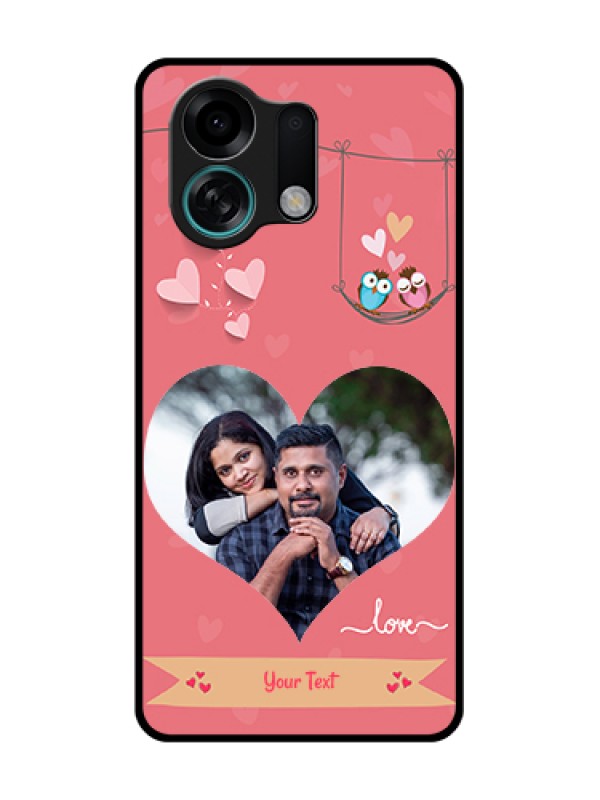 Custom Oppo K13 Turbo Pro 5G Custom Metal Phone Case - Peach Color Love Design