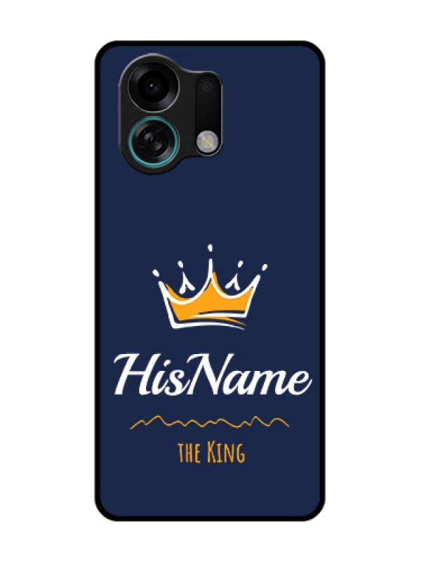 Custom Oppo K13 Turbo Pro 5G Custom Metal Phone Case - King With Name Design