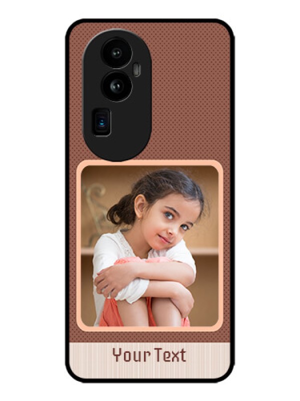 Custom Oppo Reno 10 Pro Plus 5G Custom Metal Phone CaseSimple Pic Upload Design