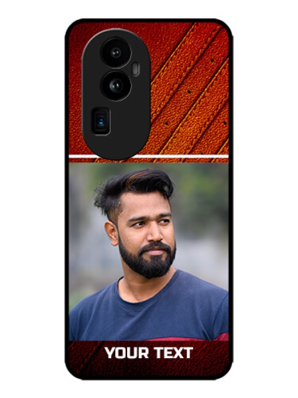 Custom Oppo Reno 10 Pro Plus 5G Custom Metal Phone CaseLeather Phone Case Design