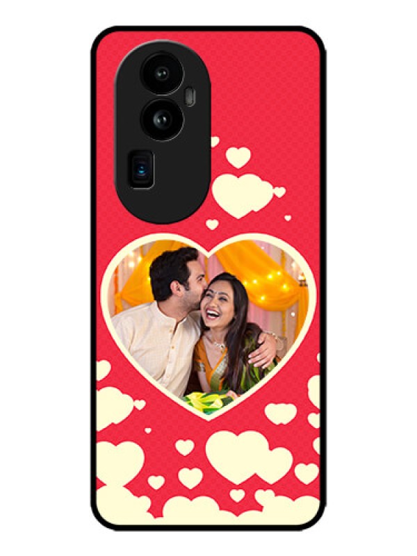 Custom Oppo Reno 10 Pro Plus 5G Custom Metal Phone CaseLove Symbols Phone Cover Design