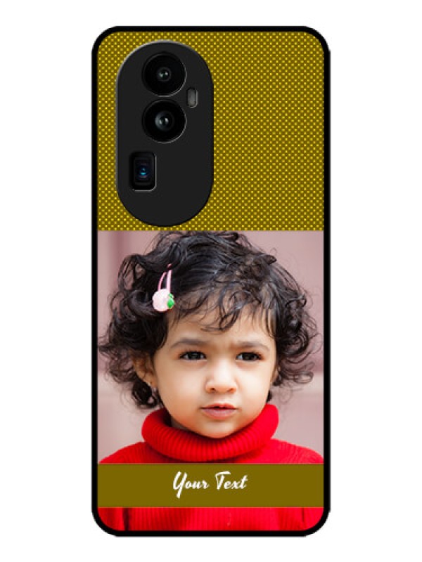 Custom Oppo Reno 10 Pro Plus 5G Custom Metal Phone CaseSimple Green Color Design