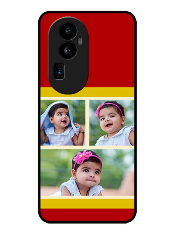 Custom Oppo Reno 10 Pro Plus 5G Custom Metal Phone CaseMultiple Pic Upload Design