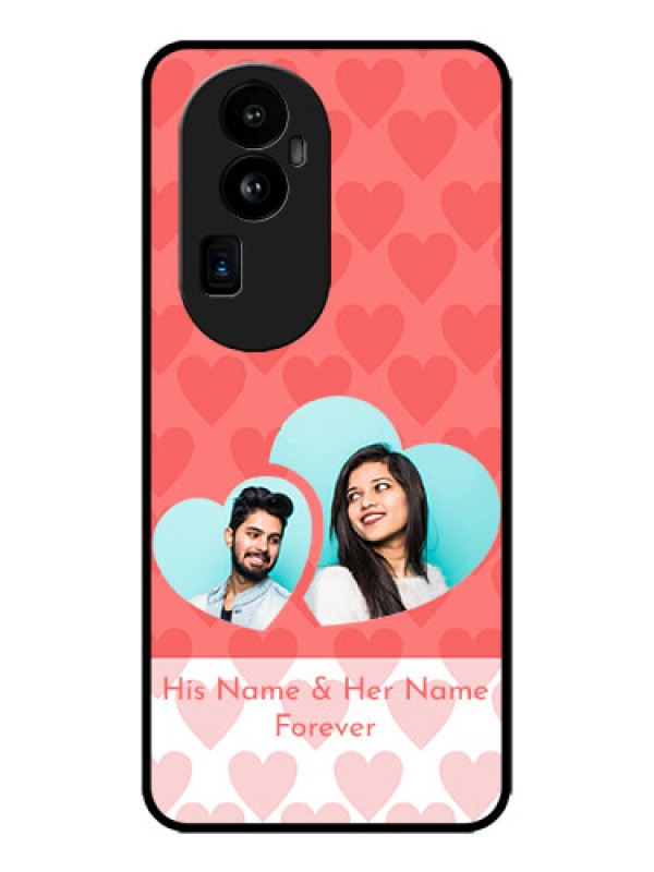 Custom Oppo Reno 10 Pro Plus 5G Custom Metal Phone CaseCouple Pic Upload Design