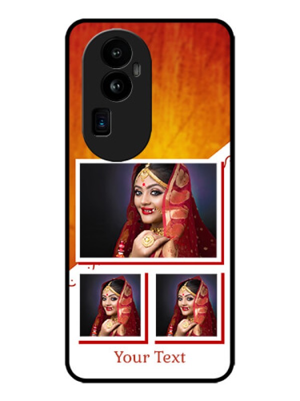 Custom Oppo Reno 10 Pro Plus 5G Custom Metal Phone CaseWedding Memories Design