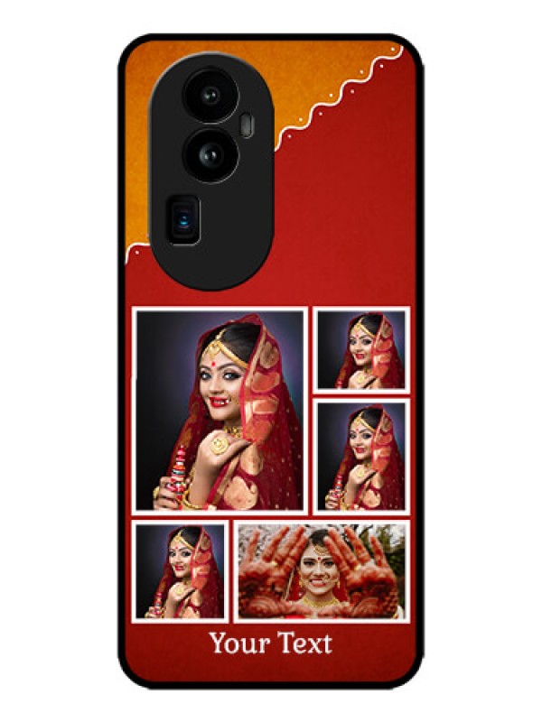 Custom Oppo Reno 10 Pro Plus 5G Custom Metal Phone CaseWedding Pic Upload Design