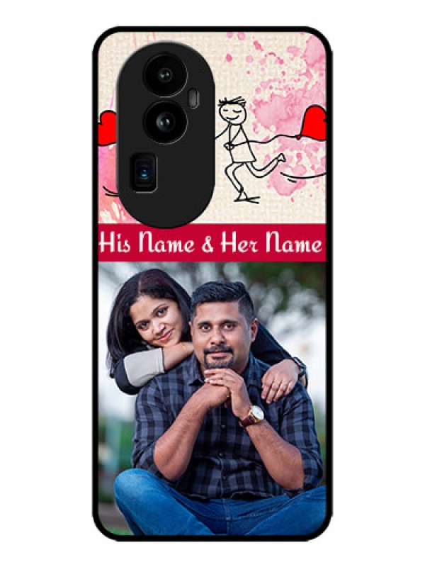 Custom Oppo Reno 10 Pro Plus 5G Custom Metal Phone CaseYou And Me Case Design