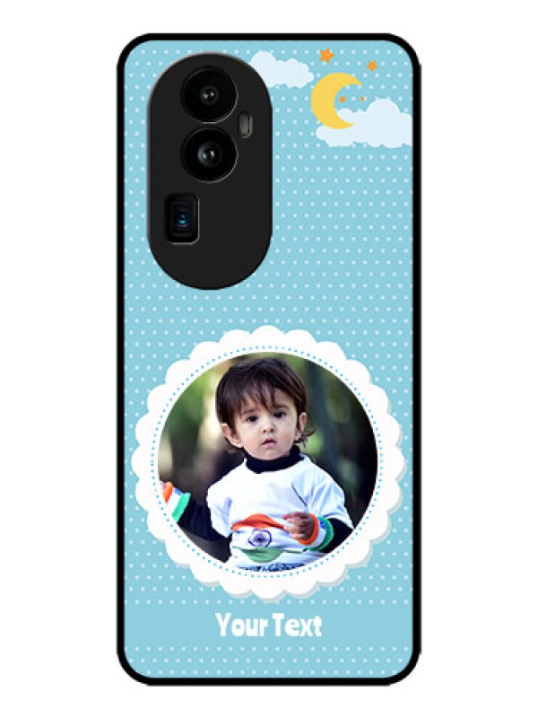 Custom Oppo Reno 10 Pro Plus 5G Custom Metal Phone CaseViolet Pattern Design