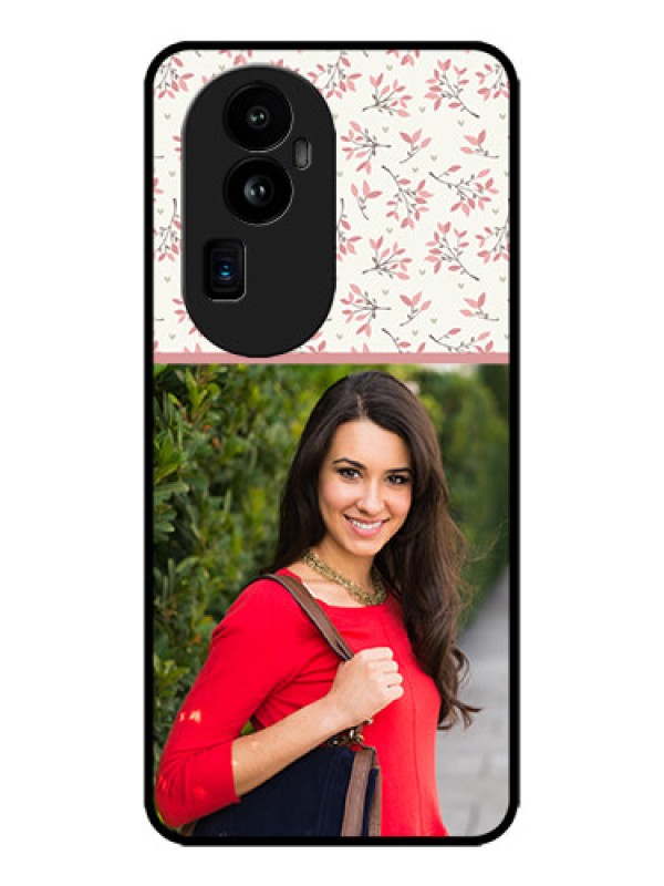 Custom Oppo Reno 10 Pro Plus 5G Custom Metal Phone CaseStunning Floral Design