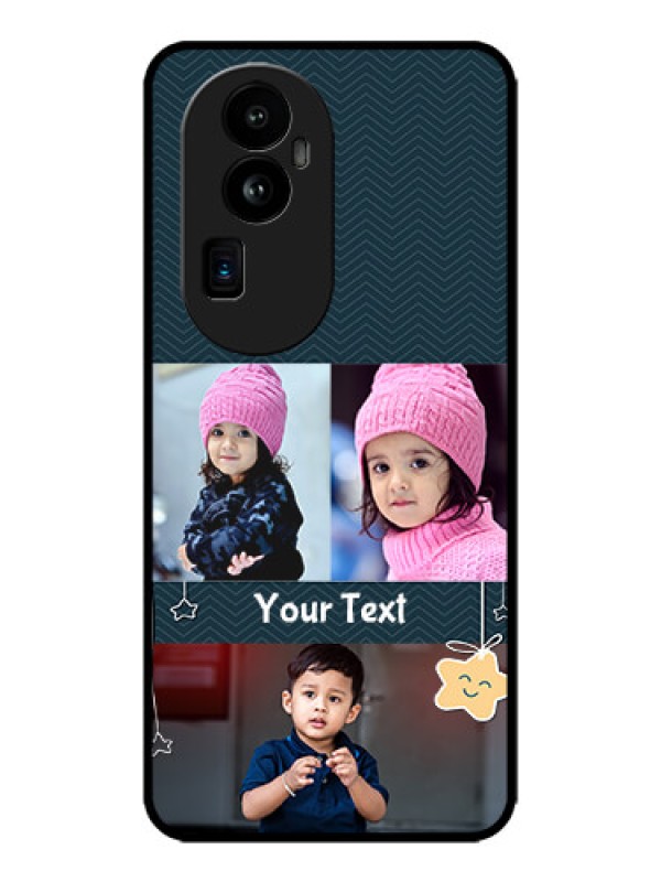 Custom Oppo Reno 10 Pro Plus 5G Custom Metal Phone CaseHanging Stars Design