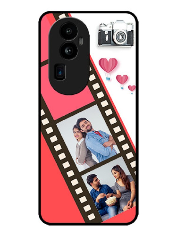 Custom Oppo Reno 10 Pro Plus 5G Custom Metal Phone Case3 Image Holder With Film Reel