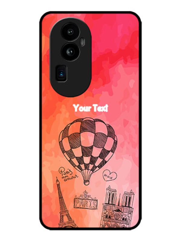 Custom Oppo Reno 10 Pro Plus 5G Custom Metal Phone CaseParis Theme Design