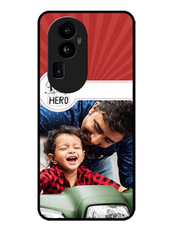 Custom Oppo Reno 10 Pro Plus 5G Custom Metal Phone CaseMy Dad Hero Design