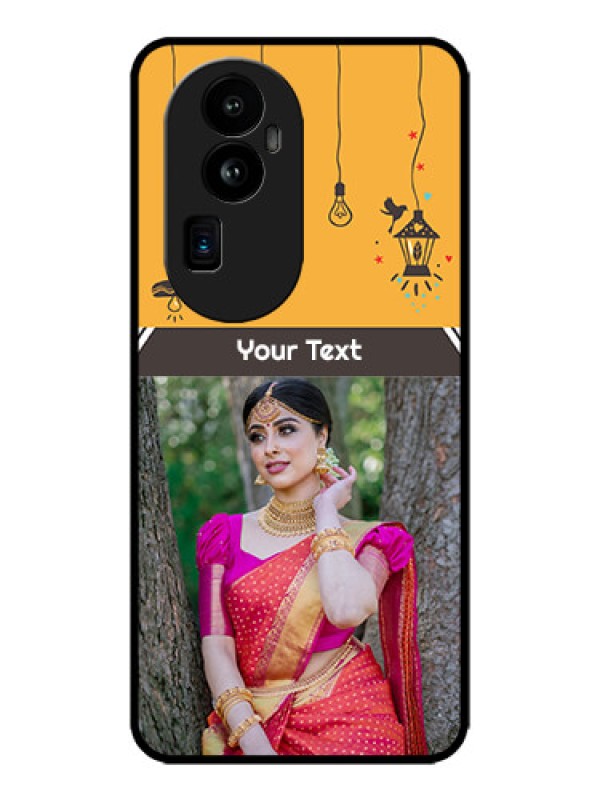 Custom Oppo Reno 10 Pro Plus 5G Custom Metal Phone CaseWith Family Picture And Icons