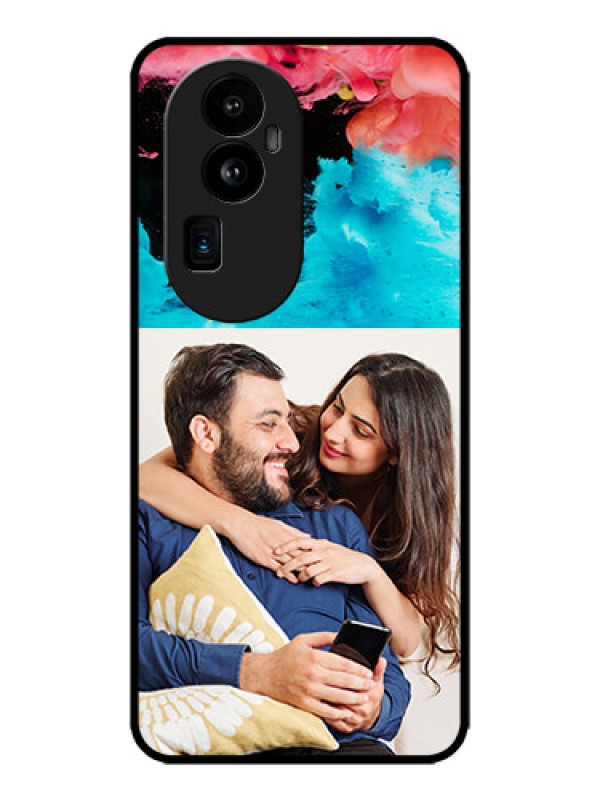 Custom Oppo Reno 10 Pro Plus 5G Custom Metal Phone CaseQuote With Acrylic Painting Design