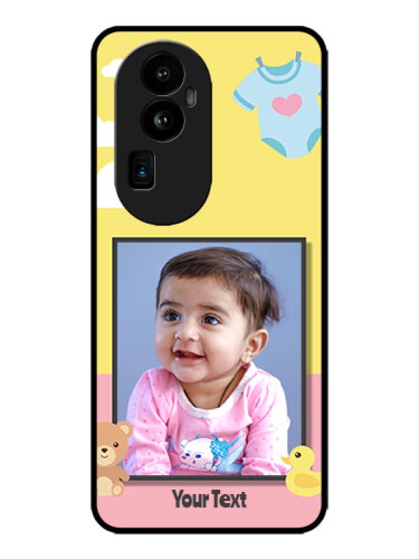 Custom Oppo Reno 10 Pro Plus 5G Custom Metal Phone CaseKids 2 Color Design