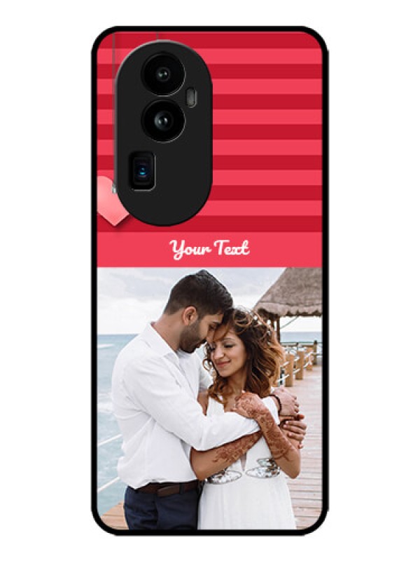 Custom Oppo Reno 10 Pro Plus 5G Custom Metal Phone CaseValentines Day Design