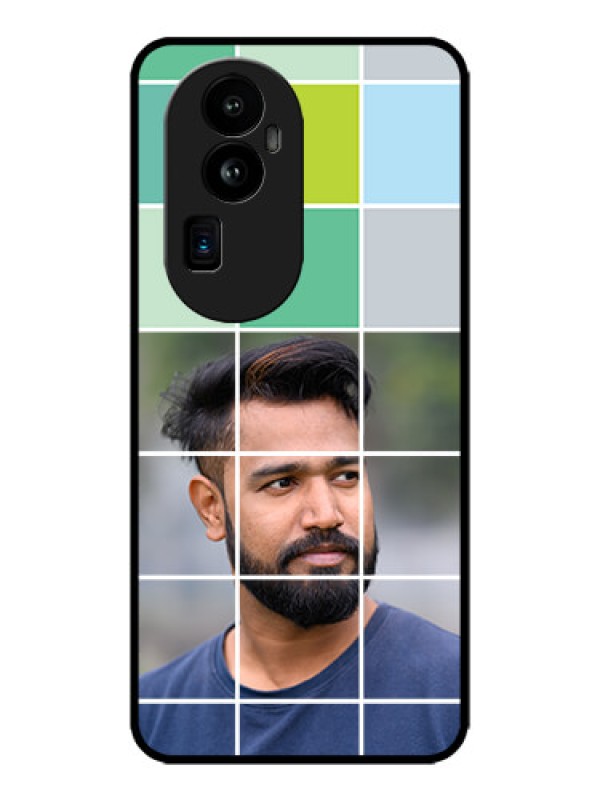 Custom Oppo Reno 10 Pro Plus 5G Custom Metal Phone CaseWith White Box Pattern