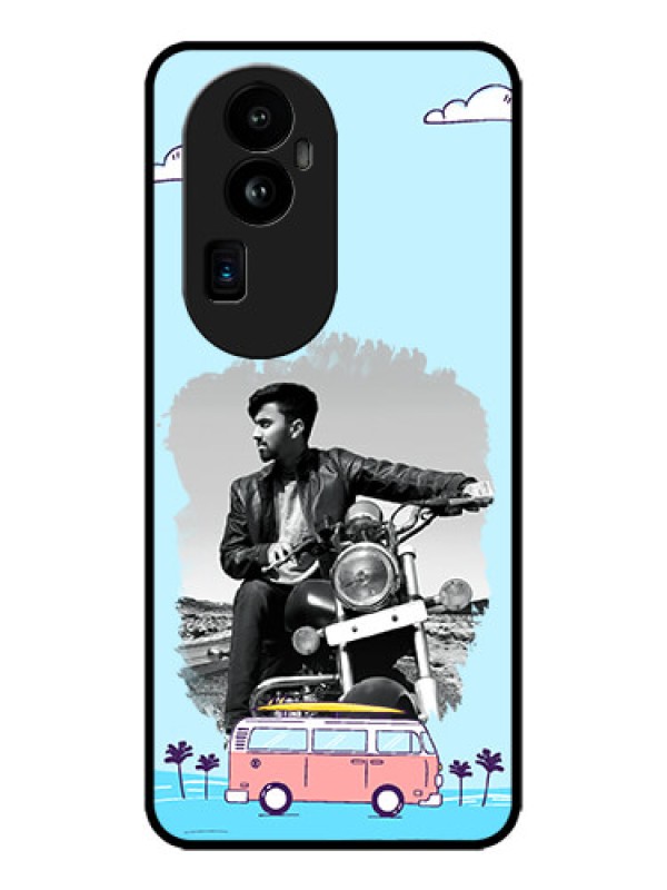 Custom Oppo Reno 10 Pro Plus 5G Custom Metal Phone CaseTravel and Adventure Design