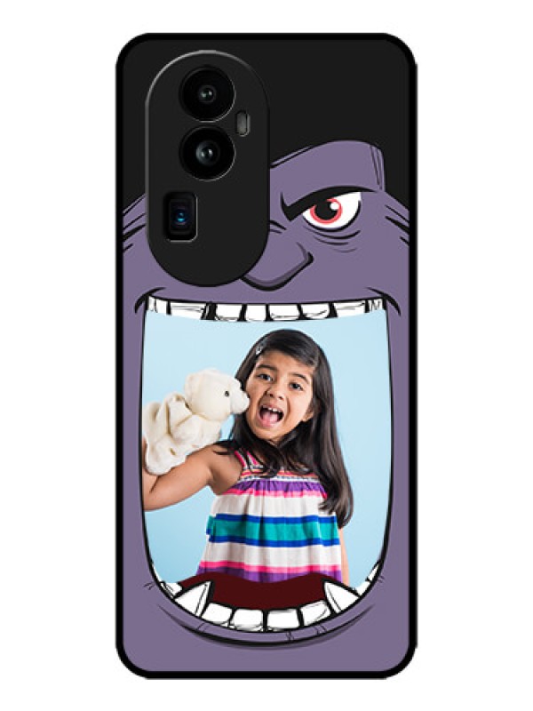 Custom Oppo Reno 10 Pro Plus 5G Custom Metal Phone CaseAngry Monster Design