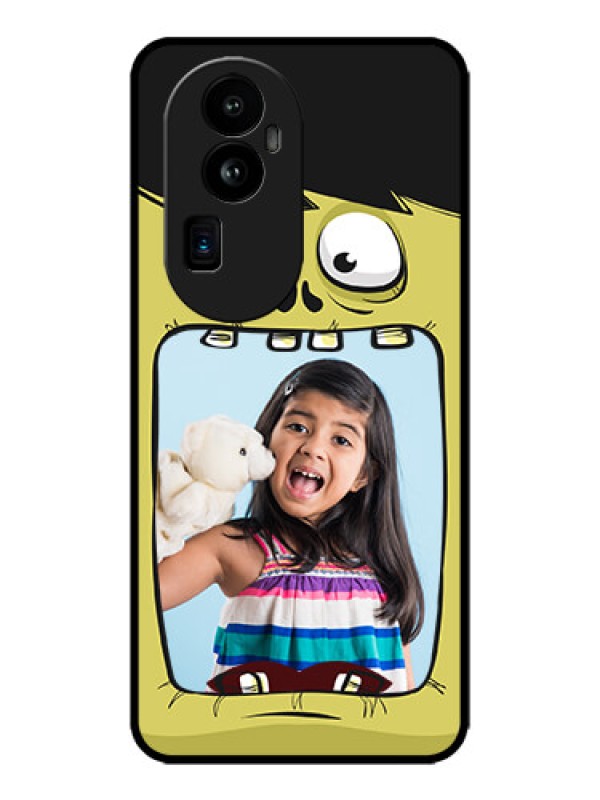 Custom Oppo Reno 10 Pro Plus 5G Custom Metal Phone CaseCartoon Monster Back Case Design