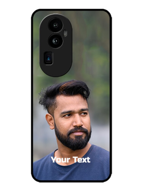 Custom Oppo Reno 10 Pro Plus 5G Custom Metal Phone CasePhoto With Text Design