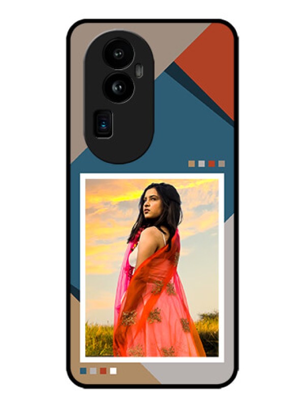 Custom Oppo Reno 10 Pro Plus 5G Custom Metal Phone CaseRetro Color Pallet Design
