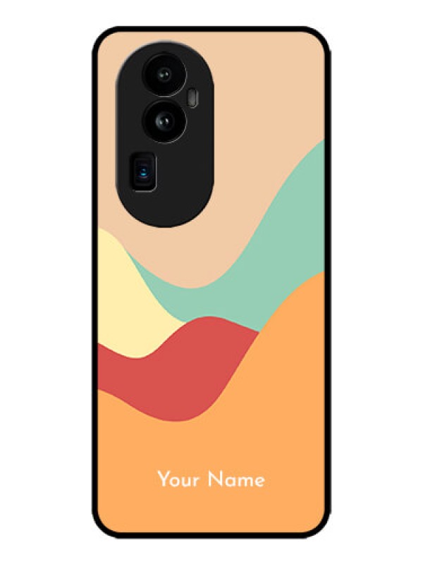 Custom Oppo Reno 10 Pro Plus 5G Custom Metal Phone CaseOcean Waves Multi - Colour Design