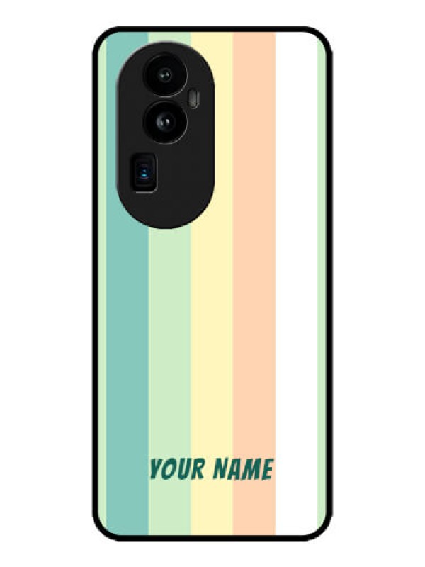 Custom Oppo Reno 10 Pro Plus 5G Custom Metal Phone CaseMulti - Colour Stripes Design