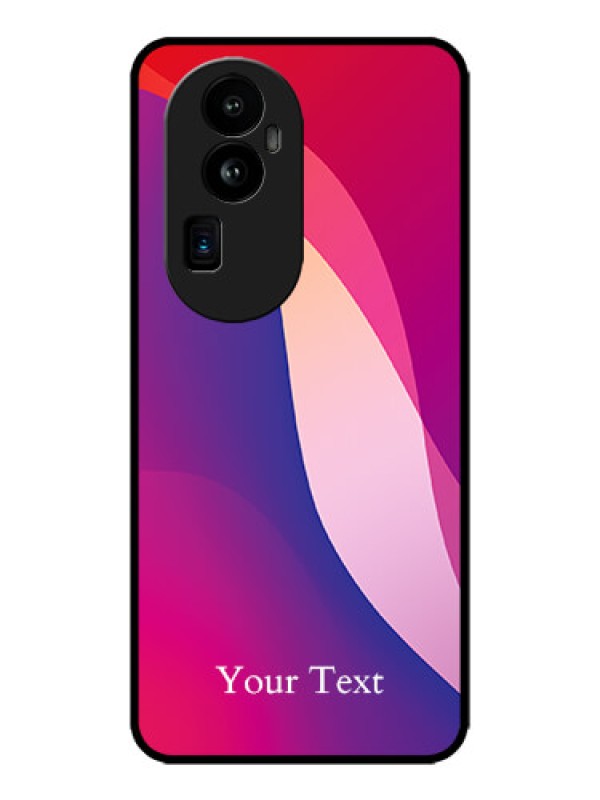 Custom Oppo Reno 10 Pro Plus 5G Custom Metal Phone CaseDigital Abstract Overlap Design