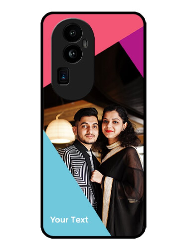 Custom Oppo Reno 10 Pro Plus 5G Custom Metal Phone CaseStacked Triple Colour Design