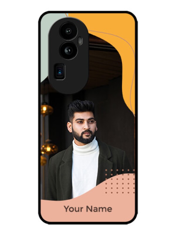 Custom Oppo Reno 10 Pro Plus 5G Custom Metal Phone CaseTri - Coloured Overlay Design