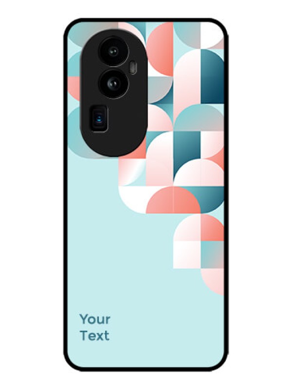 Custom Oppo Reno 10 Pro Plus 5G Custom Metal Phone CaseStylish Semi - Circle Pattern Design
