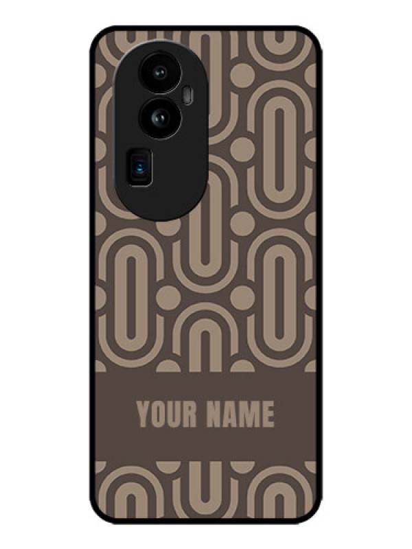 Custom Oppo Reno 10 Pro Plus 5G Custom Metal Phone CaseCaptivating Zero Pattern Design