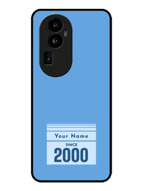 Custom Oppo Reno 10 Pro Plus 5G Custom Metal Phone CaseCustom Year Of Birth Design