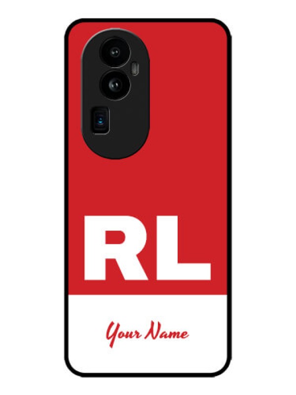 Custom Oppo Reno 10 Pro Plus 5G Custom Metal Phone CaseDual Tone Custom Text Design