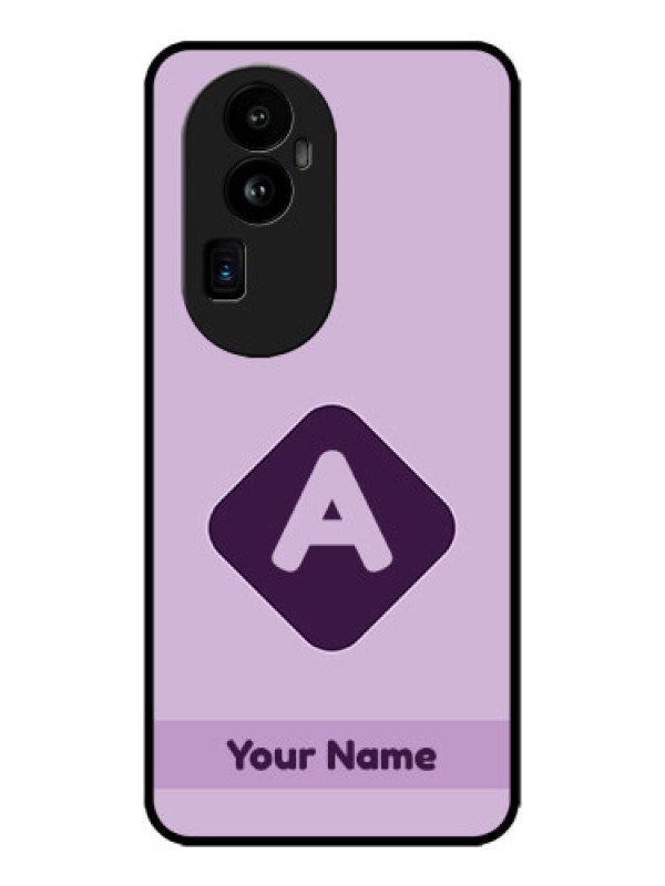 Custom Oppo Reno 10 Pro Plus 5G Custom Metal Phone CaseCustom Letter In Curved Badge Design