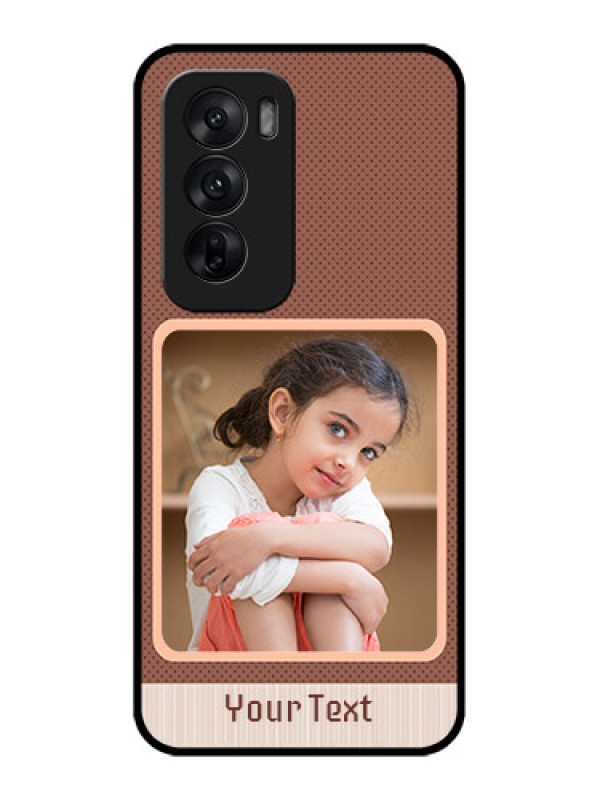 Custom Oppo Reno 12 5G Custom Metal Phone CaseSimple Pic Upload Design